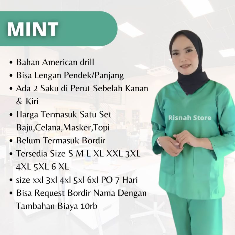 Ready Baju Ok Jaga Lengan Panjang Atau Lengan Pendek Unisex Pakaian Kerja Baju Oka Petugas Medis Ser