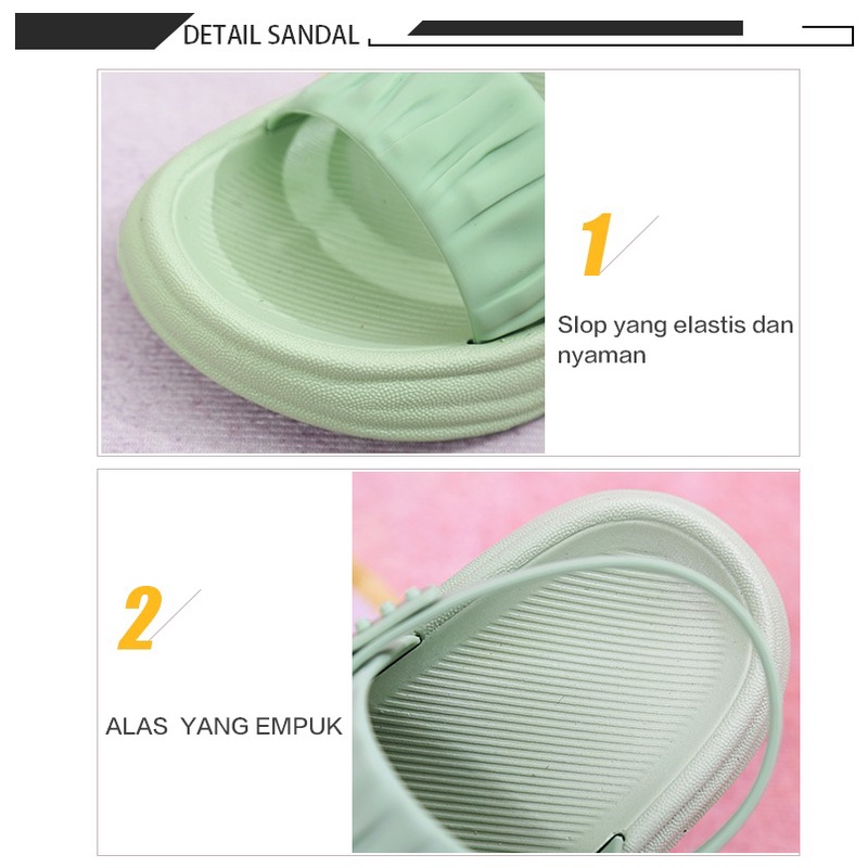 Sandal Tali Wanita Jelly | Sepatu Sandal Calatrava Sendal Jelly | Sandal Wanita Rumahan Sandal Selop | V502