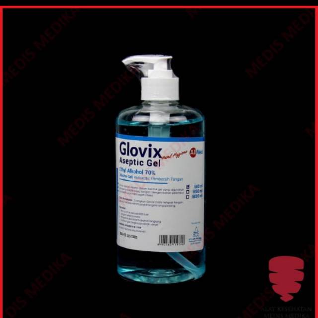 Hand sanitizer gel 500ml Glovix dettol nuvo