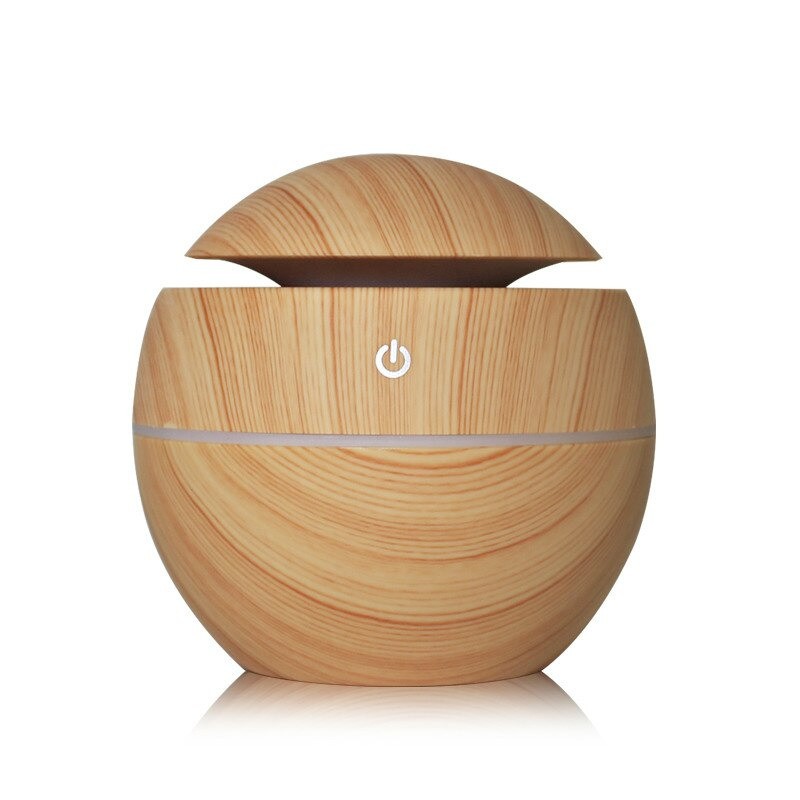 BAYAR DI TEMPAT Pelembab Udara Air Humidifier Aromatherapy Diffuser Wood Design 130ml - JTH-001