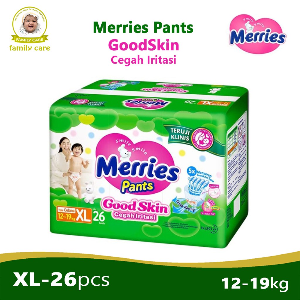 MERRIES Good Skin Pants XL26 | Popok Merries XL 26