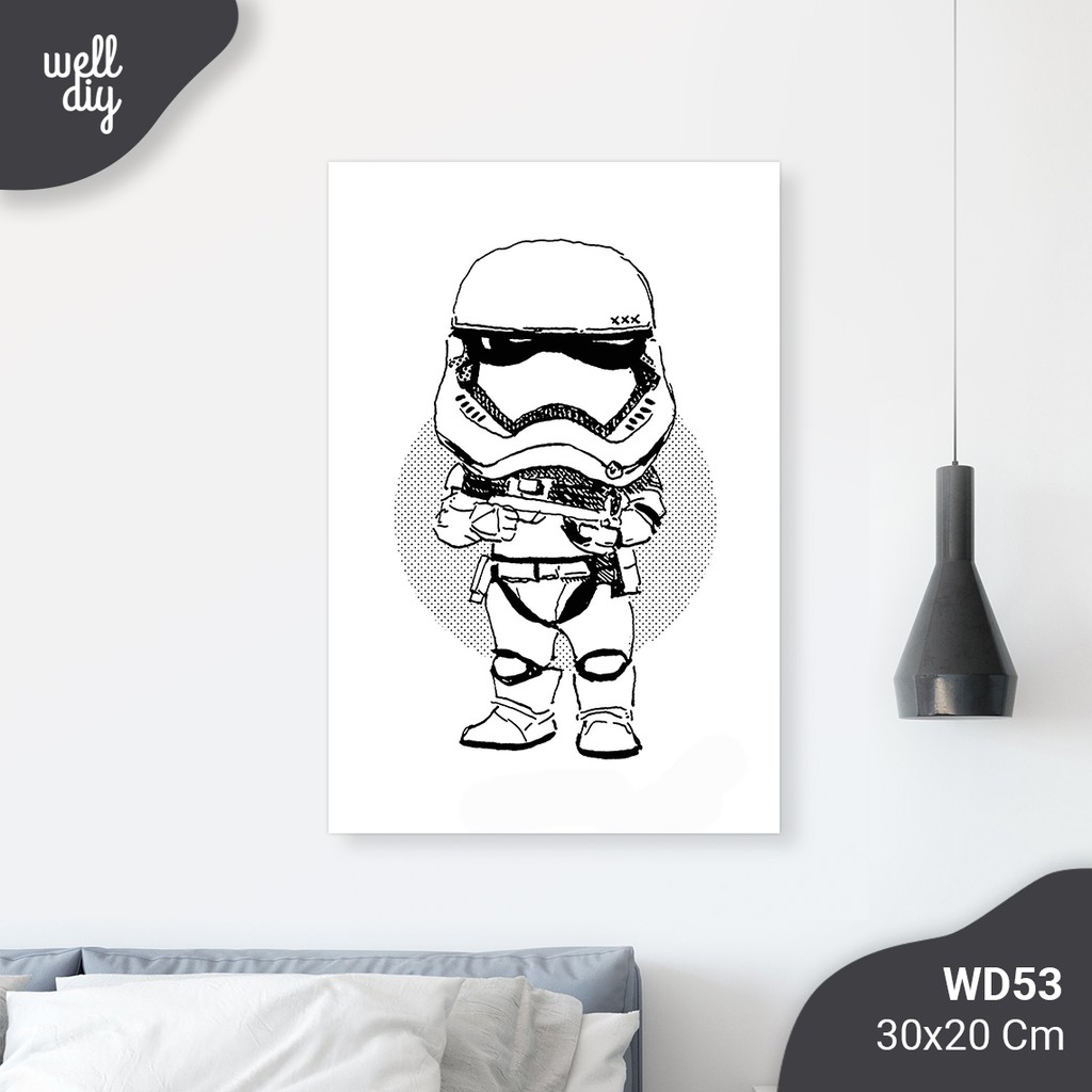 Hiasan Dinding Hiasan Kamar Wall Decor Star Wars - WD53