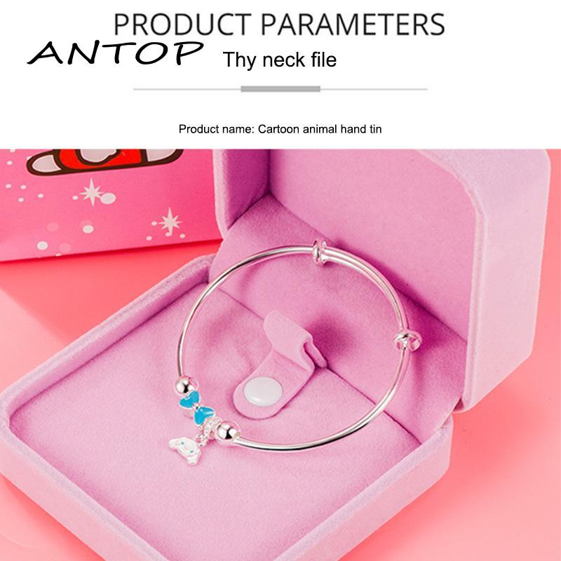 Gelang Tangan Rantai Aksen Simpul Pita Motif Hello Kitty / Cinnamon / Melody Untuk Perhiasan Wanita