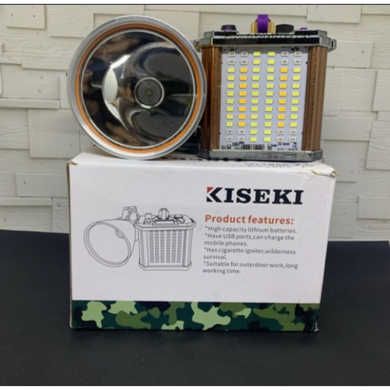 Senter Kepala 150 Watt Aki Kiseki CK958+ Super Terang