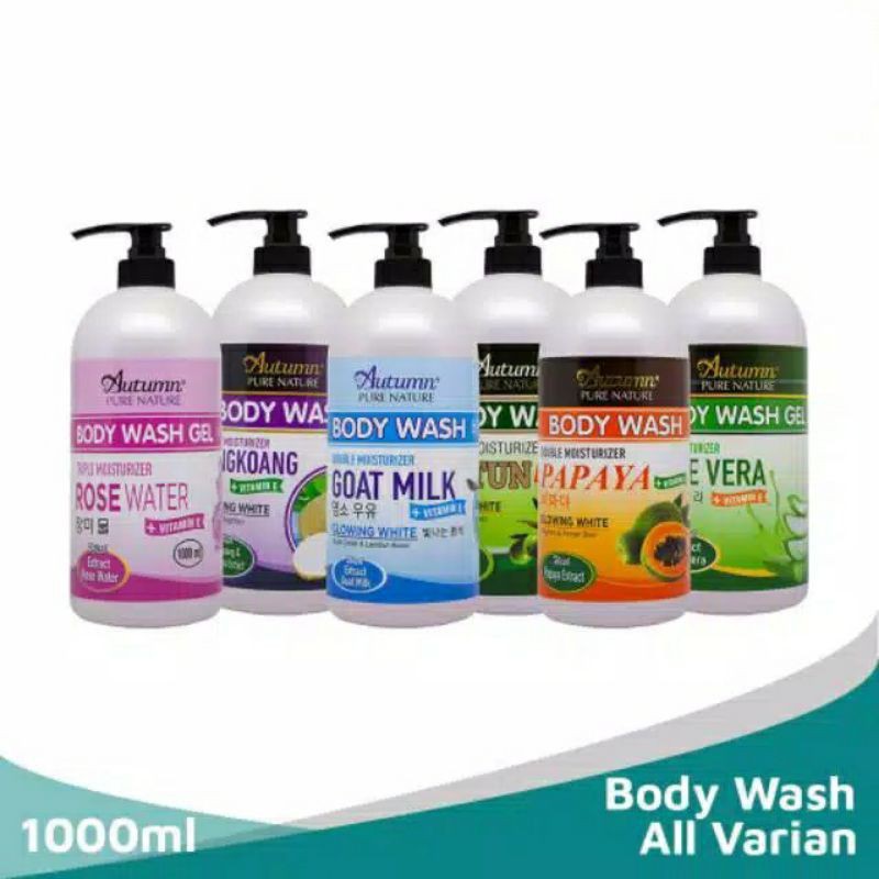 Autumn Pure Nature Body Wash/ Sabun Mandi Cair Original BPOM 1000ml