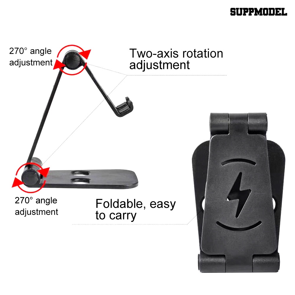 Sdl Stand Holder Hp / Tablet Universal Bahan Silikon Anti Slip Bisa Dilipat