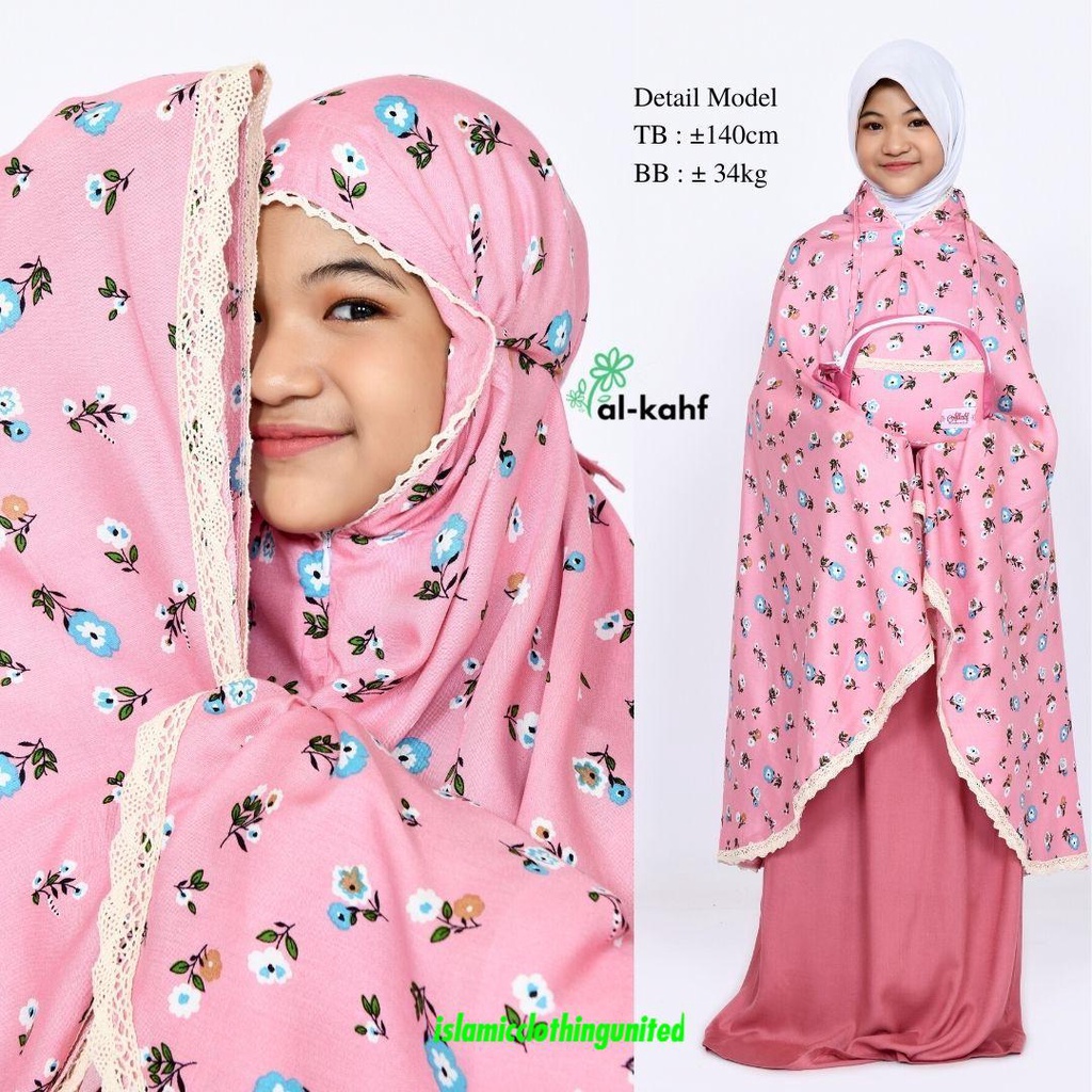 Al Kahf - Mukena Anak Rayon Premium Motif - EVR