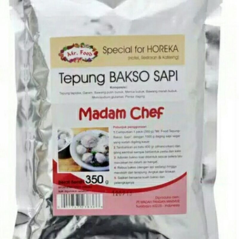 

Tepung Bakso Sapi Mr. Food 1000 gram