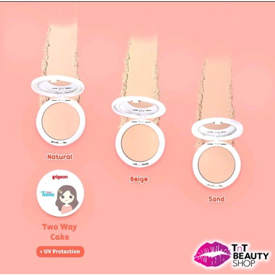 PIGEON Teens Compact Powder +UV Protection 14gr | Two Way Cake | Bedak Padat Remaja
