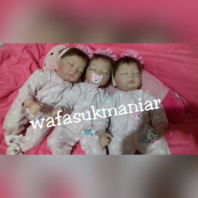 Boneka bayi / Baby reborn Doll / Boneka Silicone vynil / Boneka Mirip Bayi Asli