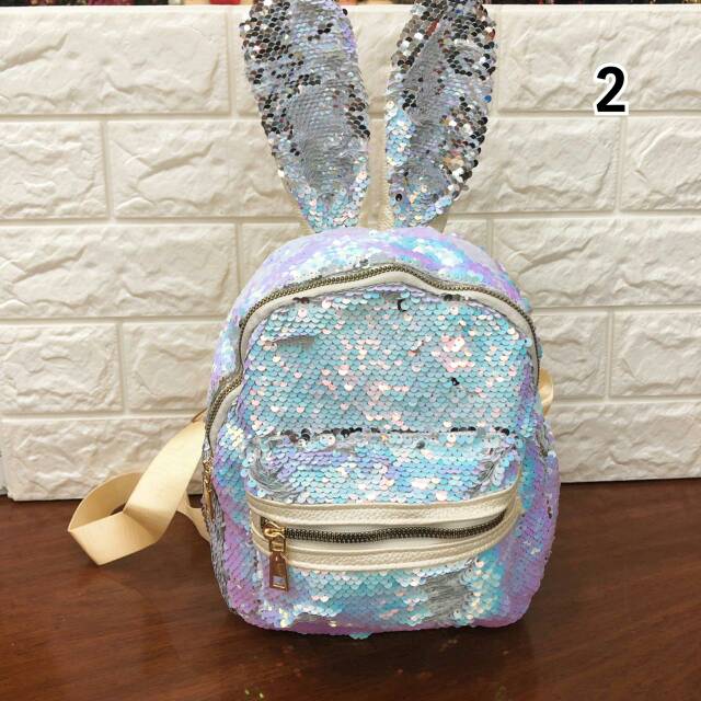 

Rabbit Sequin ( payet Bisa Berubah warna ) Uk P20 x L10 x T24 cm 2 pcs bisa 1 kg