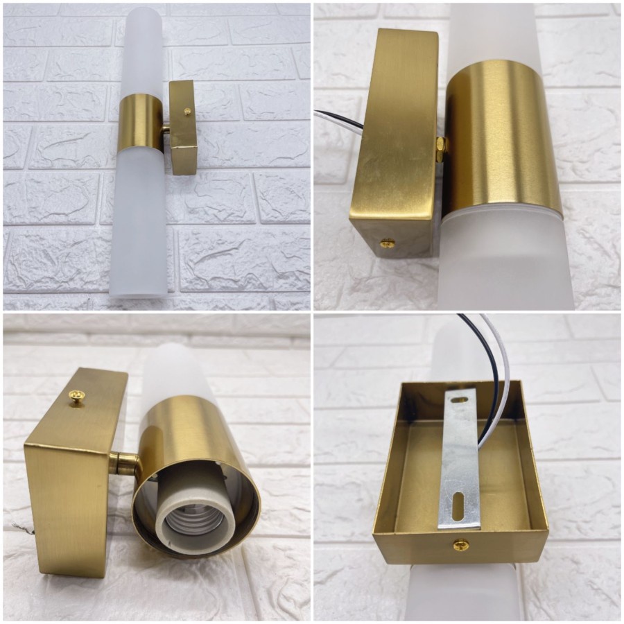 Lampu Dinding Hias Mewah Gold Luxury Premium Quality 2 Arah Atas BawaH