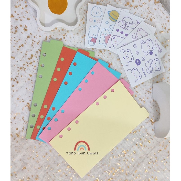 

PEMBATAS BINDER A6 (FREE STICKER DECO 5 LEMBAR)