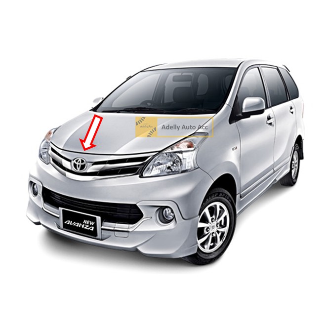 List Grill Depan Full Set (Atas, Bawah, tengah) All New Avanza / All New Xenia - Chrome 3 pcs