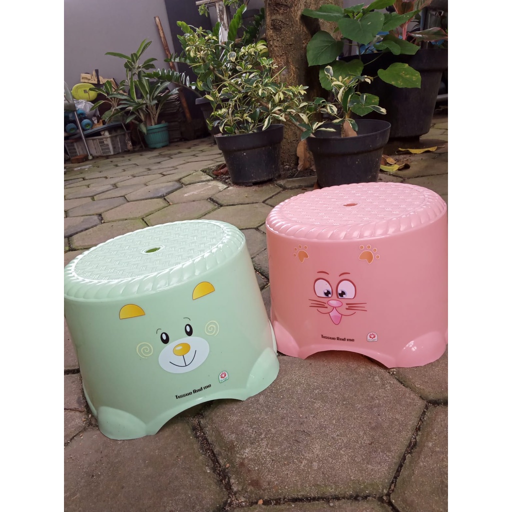 bangku kecil Kursi / bangku jongkok bulat sunlife Japan low stool