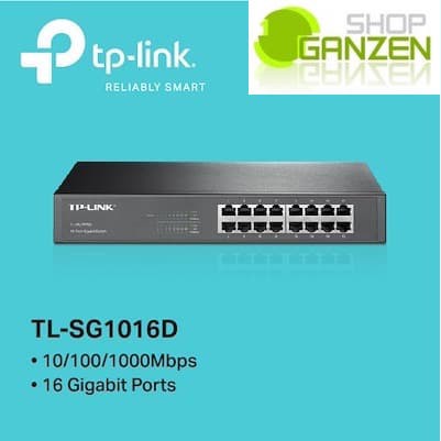 TP-Link TL-SG1016D 16-Port Gigabit Desktop/Rackmount Switch