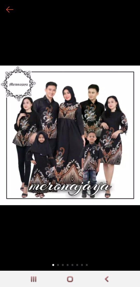 Batik Couple Keluarga Sania Ruffle Ori Ndoro Jowi Dnt Ahy