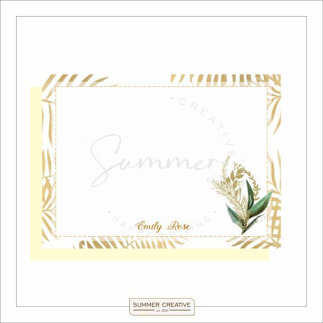 

Personalized Blank Card / Blank Note - NS06 / Thank You / Greeting Card / Kartu Polos / Ucapan