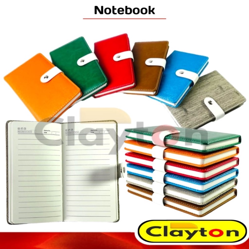 

Notebook Buku Tulis Catatan Diary Agenda Soft Cover 48k Kancing