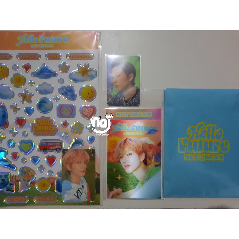 md hello future mini balloon sealed lenti 3d epoxy jisung photocard
