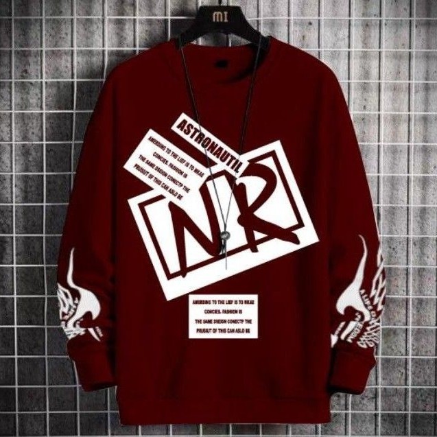 N_S Sweater Kaos Lengan Panjang Motif NR New_Rums