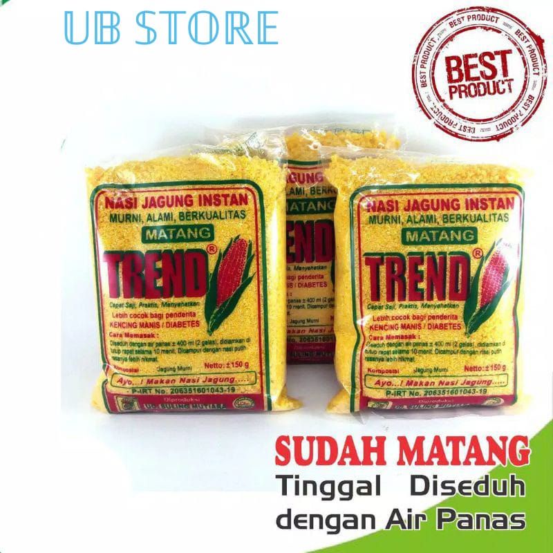 

Ampok Jagung Merk Trend / Nasi Jagung Instant Sehat Halal