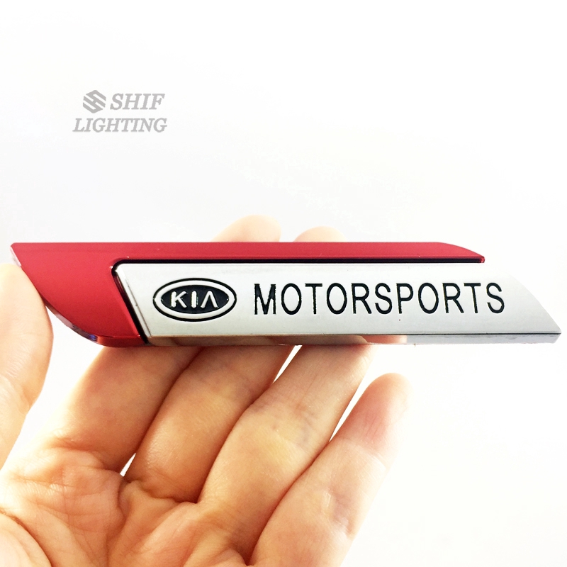 2pcs Stiker metal Motif KIA Untuk Dekorasi Mobil