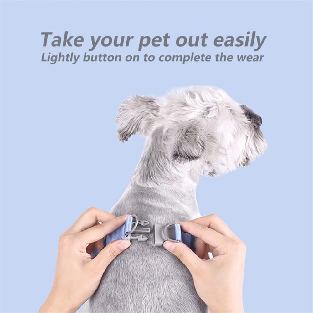 Timekey Rompi Vest Reflektor Tipe X Dengan Tali Tuntun Adjustable Untuk Anjing V1W5