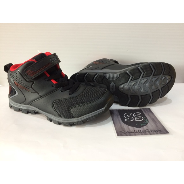 Sepatu Sports Sekolah Keren Bagus Kraven Carvil Black Grey