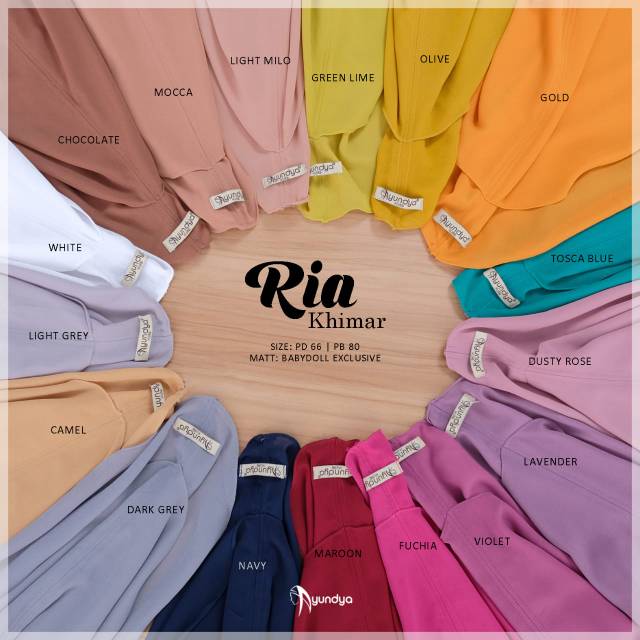 HIJAB INSTAN RIA KHIMAR || AYUNDYA