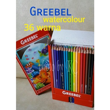 

(BISA COD) ATK83GB 2in1 Pensil + Cat Air Watercolour 36 warna Greebel 8036 box TERUJI Kode 1252