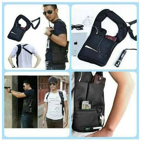 PROMO Tas Selempang POLISI FBI MULTIFUNGSI Gadget Pundak bahu Hp pria Ready