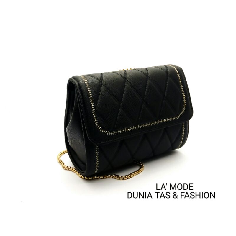 (promo FREE ongkir) LA' MODE Tas Wanita/TasSlempangWanita//TasWanita Korea/Tas Slempang Wanita Hitam