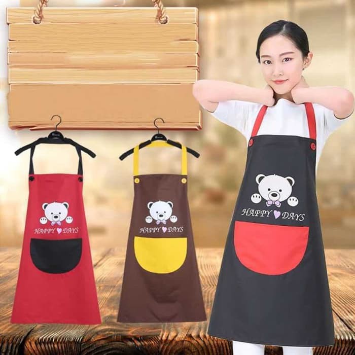 Celemek Waterproof  Anti Air Apron Masak Desain Pelindung Badan  Anti Kotor Celemek Simple