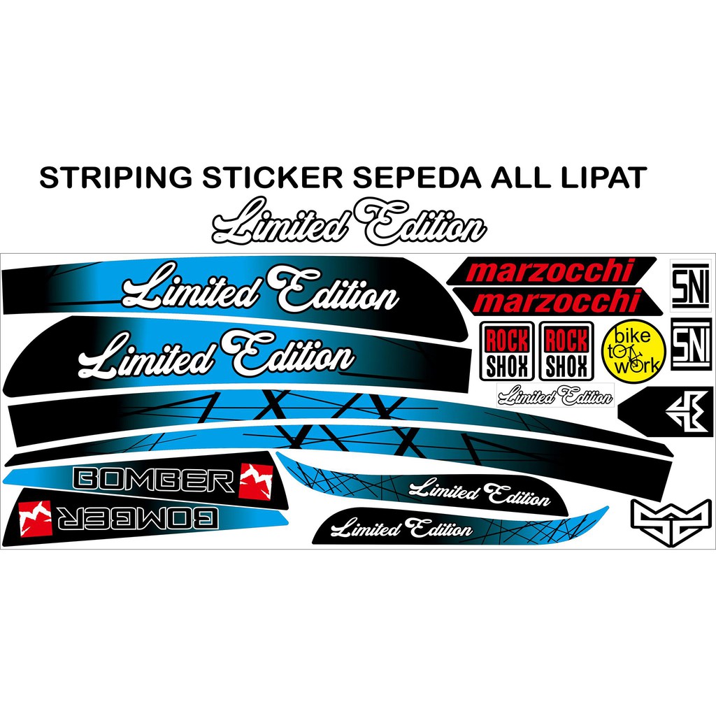 STRIPING SEPEDA LIPAT VARIASI LIMITED EDITION BOMBER
