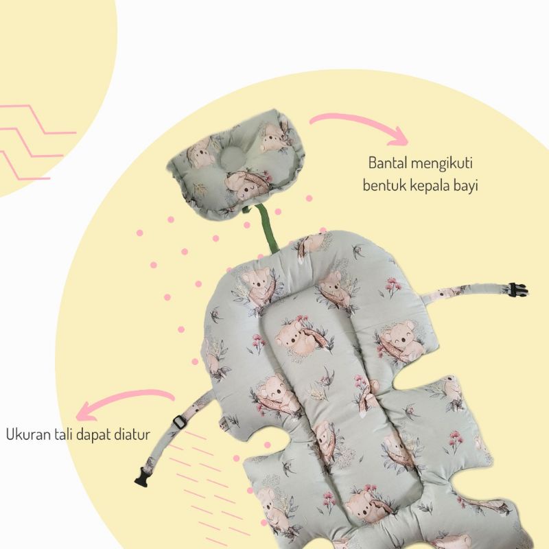 Jok kereta bayi baby stroller pad alas kereta bayi kado bayi lahir