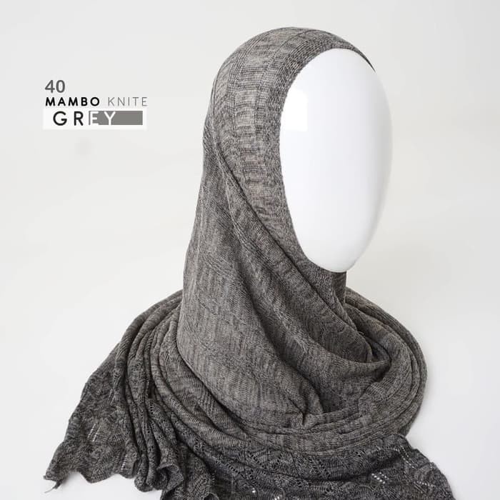 Order Langsung NUHA MAMBO GREY - PREMIUM HIJAB SHAWL KERUDUNG JILBAB PASHMINA INSTAN Limited