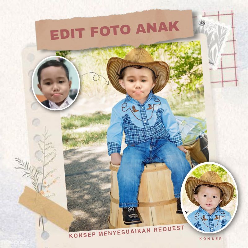 Jasa Edit Foto Anak Tanpa Cetak