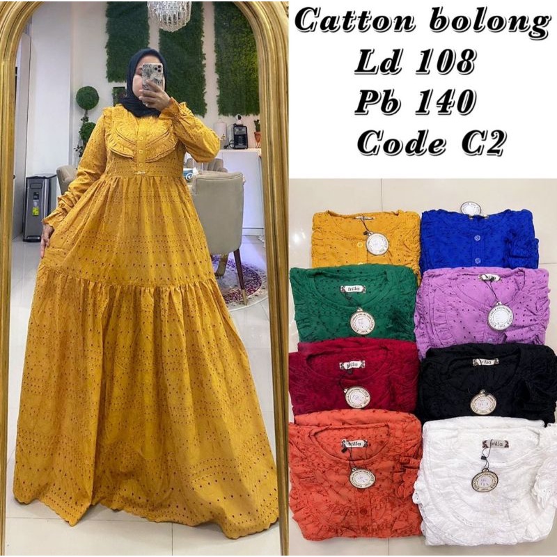GAMIS KATUN BOLONG/LASSER CUT BUSUI FRILLA