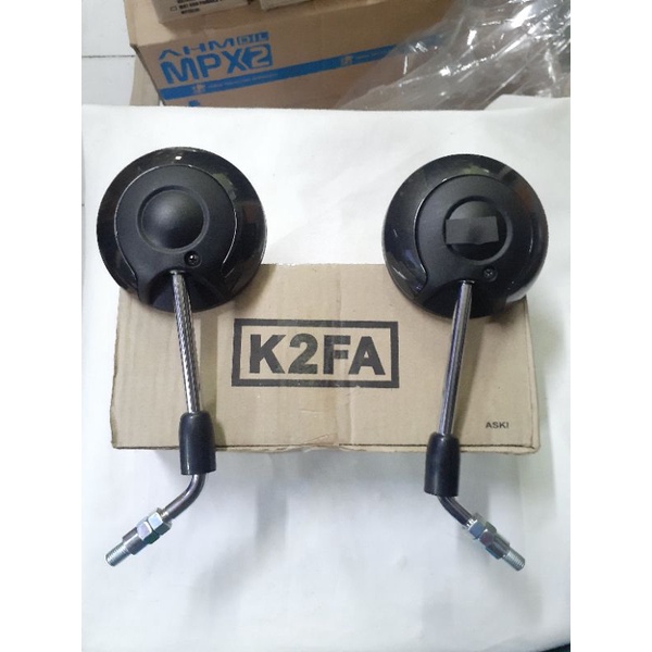 Kaca spion scoopy 2021 k2f hitam metalik metallic original