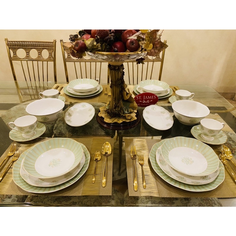 Dinner Set Saint James Wendy 24 Pcs Mewah Cantik - Piring Set