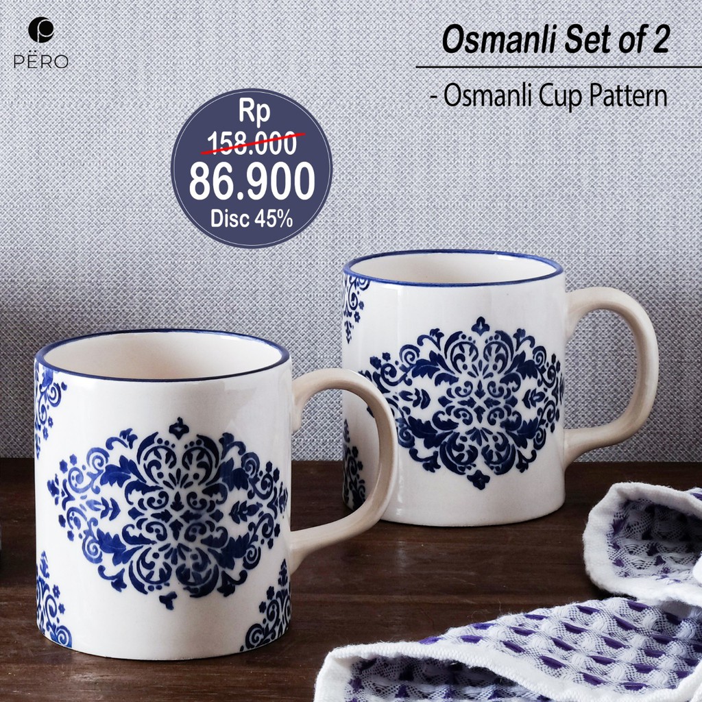 PERO OSMANLI CUP PATTERN SET OF 2