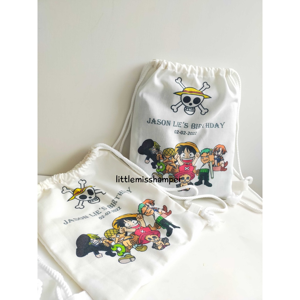 

Souvenir ransel belacu tas blacu ultah anak wedding tempat snack vintage