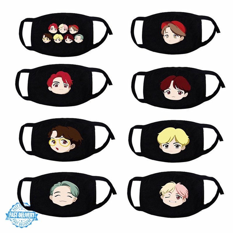 Kpop Masker Mulut Motif Karakter Kartun Anime Lucu Bahan Katun Untuk Pria Wanita Shopee Indonesia