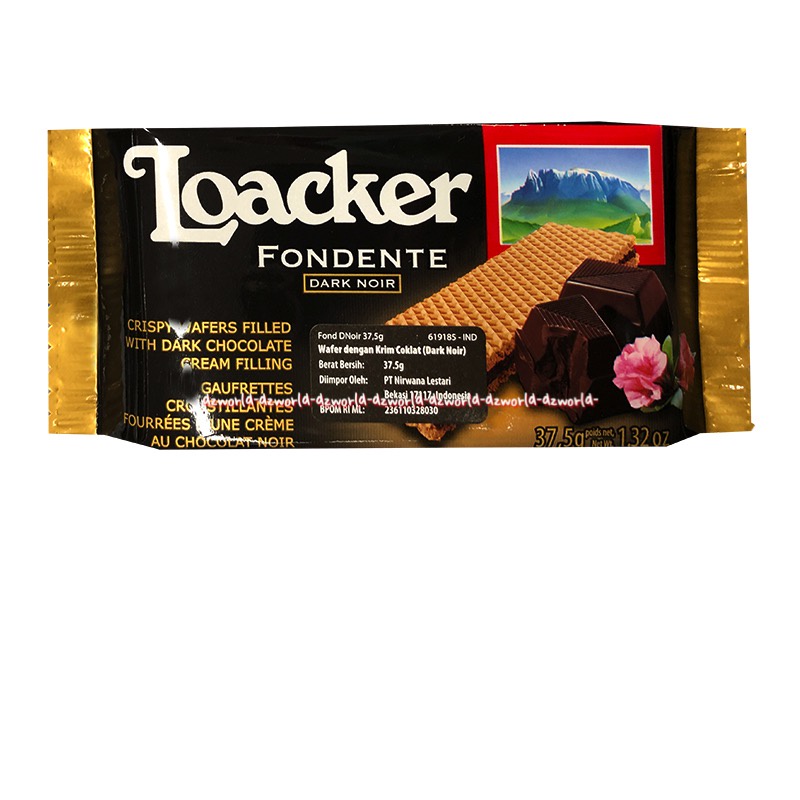 Loacker 45gr Fondente Napol taner Taner Cocoa Milk Vanille Wafer Loaker Loker Waffer Import waffer