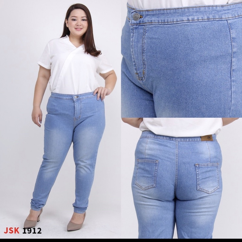 Celana jeans Skinny Jumbo /Jeans Panjang wanita murah