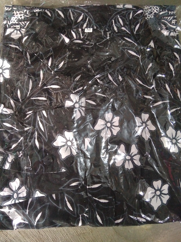 Kemeja Batik Pria Lengan Panjang Size M L Xl Xxl Bswart Batik Hrb026 Kenango Panjang Padi