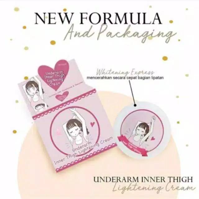 New Underarm Ms Glow krim Pemutih Lipatan Ketiak Selakangan