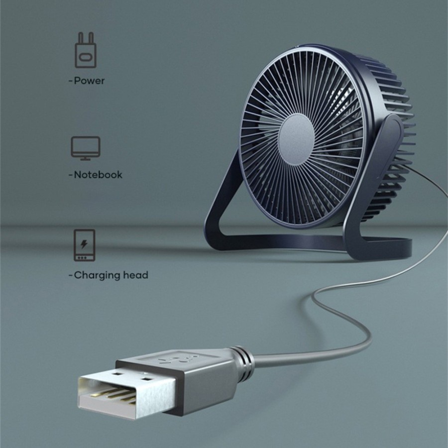 Kipas Meja KP008 - Kipas Angin Mini Pendingin Ruangan / Portabel USB KP008