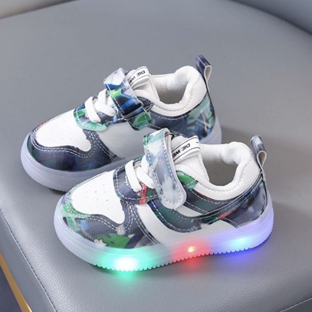 babyfit AREMAND sepatu led anak laki-laki sepaatu sneakers sekolah casual sports shoes import gs-908